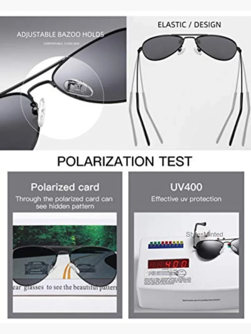 Kids Polarized Aviator Sunglasses Age 2-10 Scratch Resistant